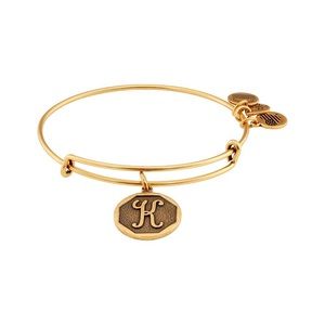 NWT K Initial Alex and Ani Bracelet Gold
